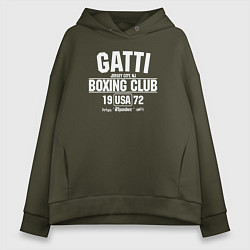 Толстовка оверсайз женская Gatti Boxing Club, цвет: хаки