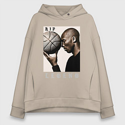 Толстовка оверсайз женская Kobe - RIP Legend, цвет: миндальный