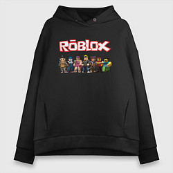 Толстовка оверсайз женская ROBLOX, цвет: черный