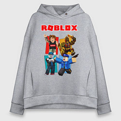 Толстовка оверсайз женская ROBLOX, цвет: меланж