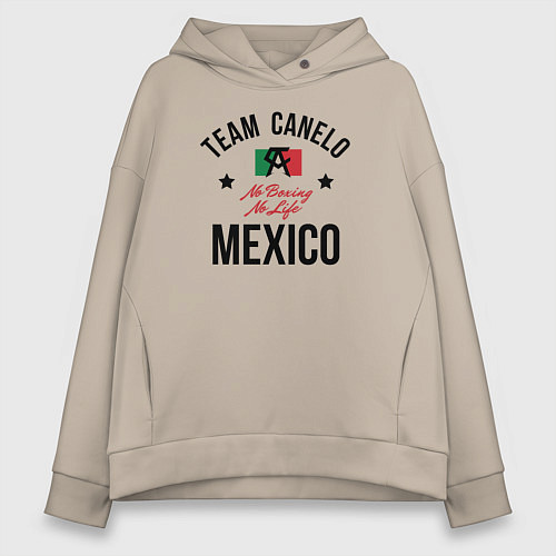 Женское худи оверсайз Team Canelo / Миндальный – фото 1