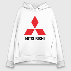 Толстовка оверсайз женская MITSUBISHI, цвет: белый