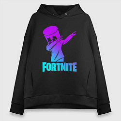 Толстовка оверсайз женская FORTNITE X MARSHMELLO, цвет: черный