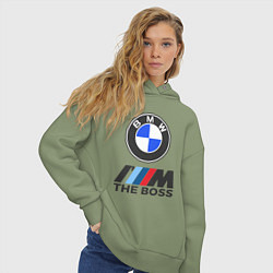 Толстовка оверсайз женская BMW BOSS, цвет: авокадо — фото 2