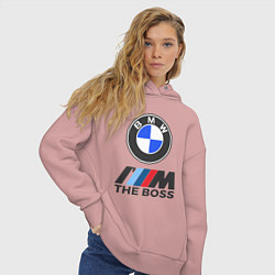Толстовка оверсайз женская BMW BOSS, цвет: пыльно-розовый — фото 2