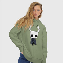 Толстовка оверсайз женская Рыцарь Hollow Knight, цвет: авокадо — фото 2