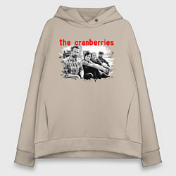 Толстовка оверсайз женская The Cranberries, цвет: миндальный