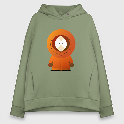 Женское худи оверсайз ЮЖНЫЙ ПАРК / Авокадо – фото 1