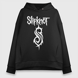 Толстовка оверсайз женская SLIPKNOT, цвет: черный