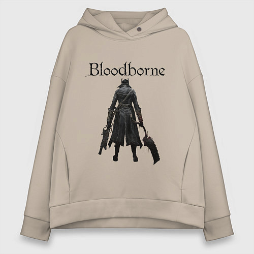 Женское худи оверсайз Bloodborne / Миндальный – фото 1