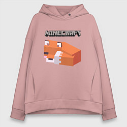 Толстовка оверсайз женская MINERCRAFT, цвет: пыльно-розовый