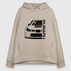 Толстовка оверсайз женская SUBARU Z, цвет: миндальный