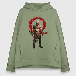 Толстовка оверсайз женская GOD OF WAR, цвет: авокадо