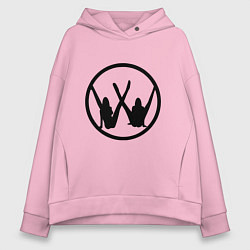 Толстовка оверсайз женская Volkswagen Z, цвет: светло-розовый