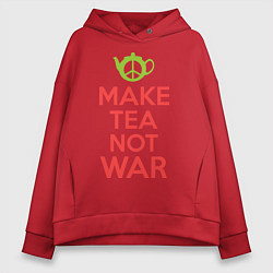 Женское худи оверсайз Make tea not war
