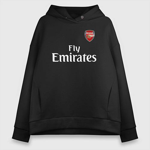 Женское худи оверсайз ARSENAL / Черный – фото 1