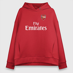 Толстовка оверсайз женская ARSENAL, цвет: красный