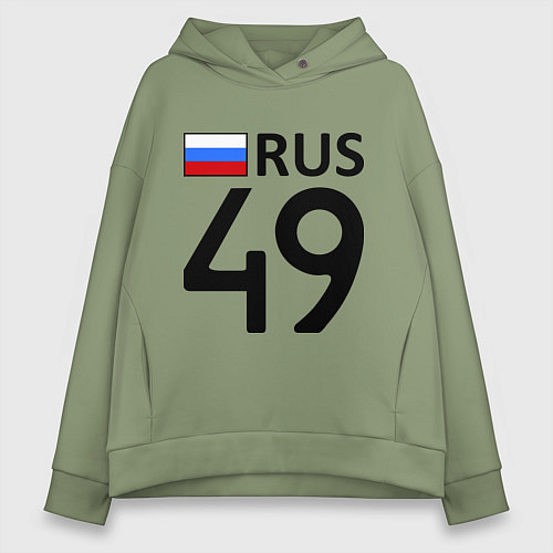 Женское худи оверсайз RUS 49 / Авокадо – фото 1
