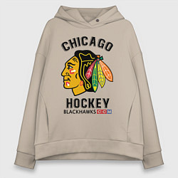 Женское худи оверсайз CHICAGO BLACKHAWKS NHL