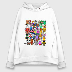 Толстовка оверсайз женская ROBLOX PIGGY, цвет: белый