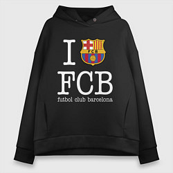 Женское худи оверсайз Barcelona FC