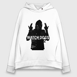 Толстовка оверсайз женская Watch dogs 2 Z, цвет: белый