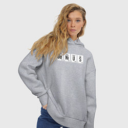 Толстовка оверсайз женская GENIUS, цвет: меланж — фото 2