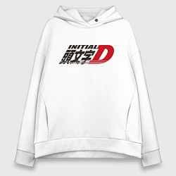 Толстовка оверсайз женская Initial D Logo Z, цвет: белый