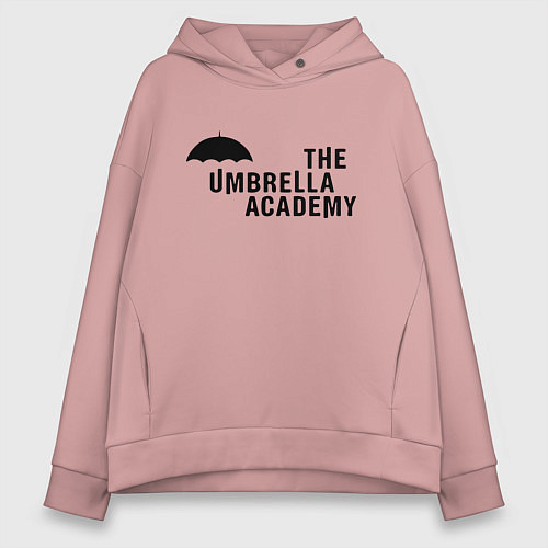 Женское худи оверсайз Umbrella Academy / Пыльно-розовый – фото 1