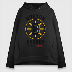 Толстовка оверсайз женская BOSTON BRUINS NHL, цвет: черный