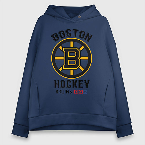 Женское худи оверсайз BOSTON BRUINS NHL / Тёмно-синий – фото 1