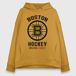 Толстовка оверсайз женская BOSTON BRUINS NHL, цвет: горчичный