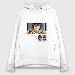 Толстовка оверсайз женская JoJos Bizarre Adventure, цвет: белый