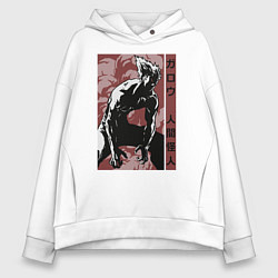 Толстовка оверсайз женская Garou, цвет: белый