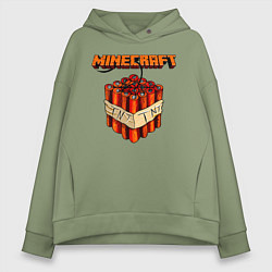 Толстовка оверсайз женская Minecraft, цвет: авокадо