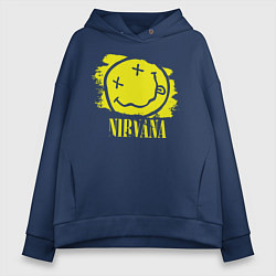 Женское худи оверсайз Nirvana Smile