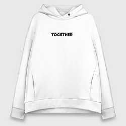 Толстовка оверсайз женская Together, цвет: белый