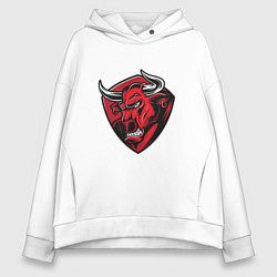 Толстовка оверсайз женская Red Bull, цвет: белый