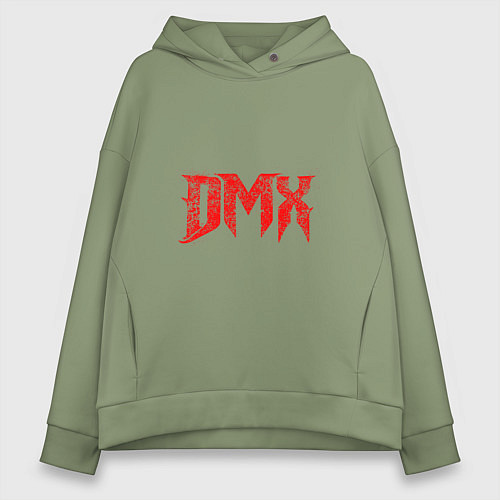 Женское худи оверсайз Рэпер DMX логотип logo / Авокадо – фото 1