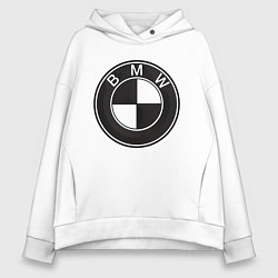 Женское худи оверсайз BMW LOGO CARBON