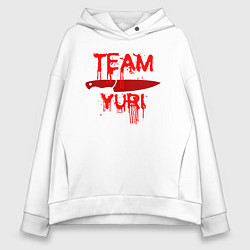 Толстовка оверсайз женская Doki Doki Literature Club До, цвет: белый