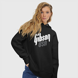 Толстовка оверсайз женская GIBSON USA, цвет: черный — фото 2