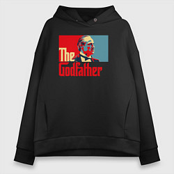Женское худи оверсайз Godfather logo