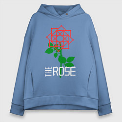 Толстовка оверсайз женская THE ROSE, цвет: мягкое небо
