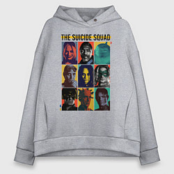 Толстовка оверсайз женская The Suicide Squad, цвет: меланж