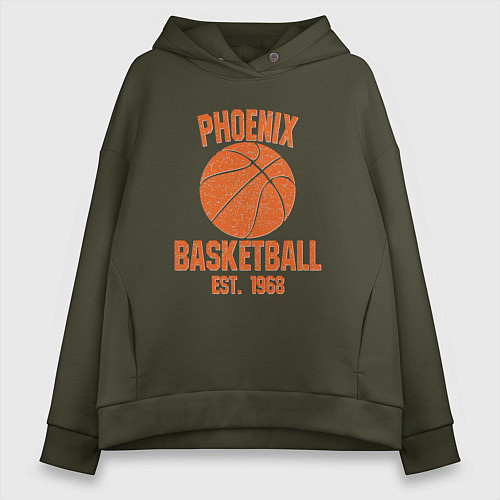 Женское худи оверсайз Phoenix Basketball / Хаки – фото 1