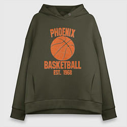 Толстовка оверсайз женская Phoenix Basketball, цвет: хаки