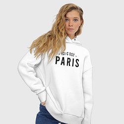 Толстовка оверсайз женская ICI C EST PARIS, цвет: белый — фото 2