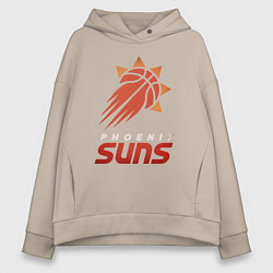 Толстовка оверсайз женская Suns Basketball, цвет: миндальный
