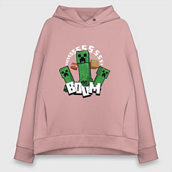 Женское худи оверсайз Криперы Creepers и Динамит